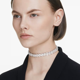 Swarovski - Millenia choker, Octagon cut, White, Rhodium plated - 5696292