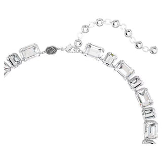 Swarovski - Millenia Tennis necklace, Octagon cut, White, Rhodium plated 5705757