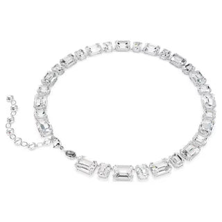 Swarovski - Millenia Tennis necklace, Octagon cut, White, Rhodium plated 5705757