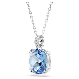 Swarovski Millenia pendant, Cushion cut, Blue, Rhodium plated 5760057