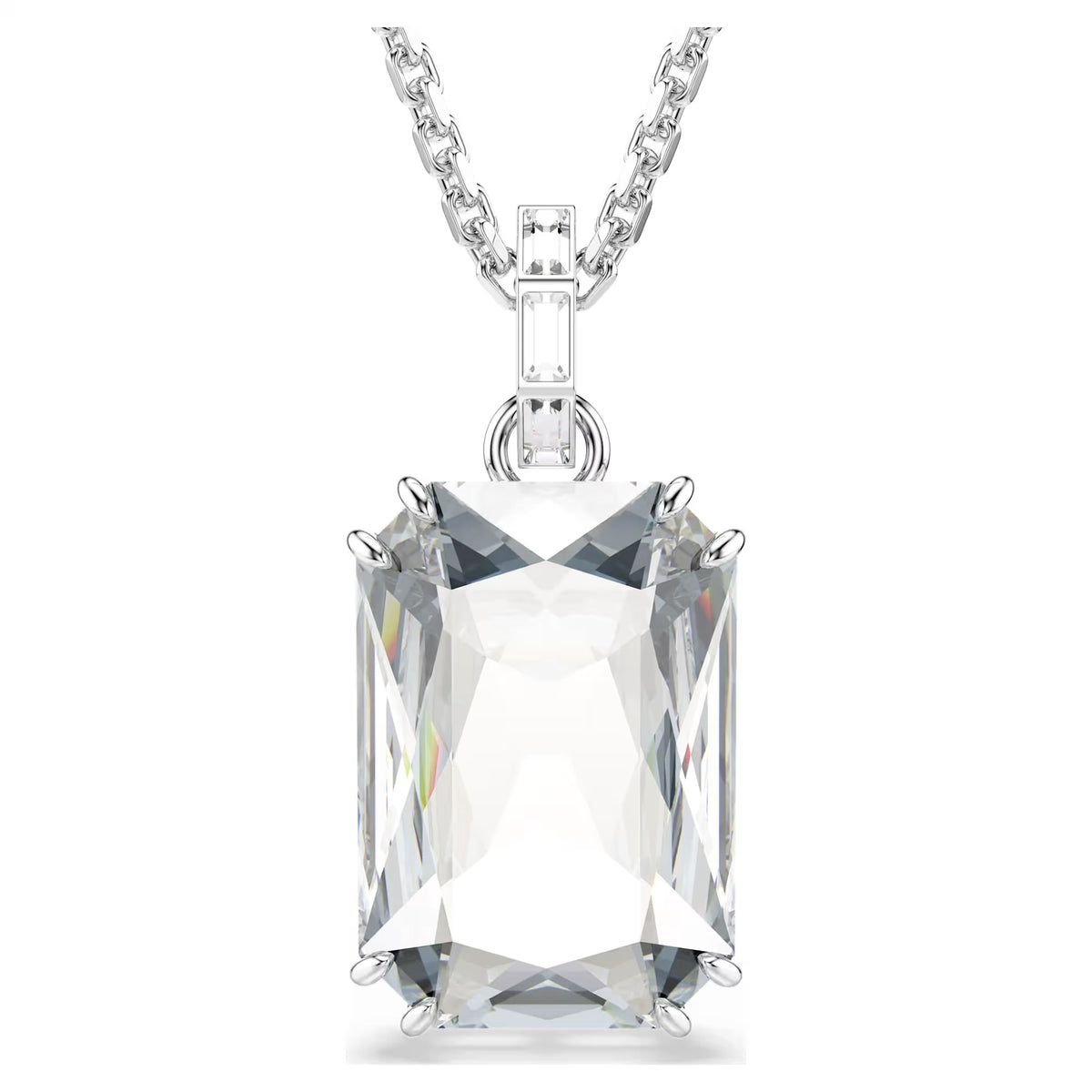 Swarovski Millenia pendant, Octagon cut, White, Rhodium plated 5725768