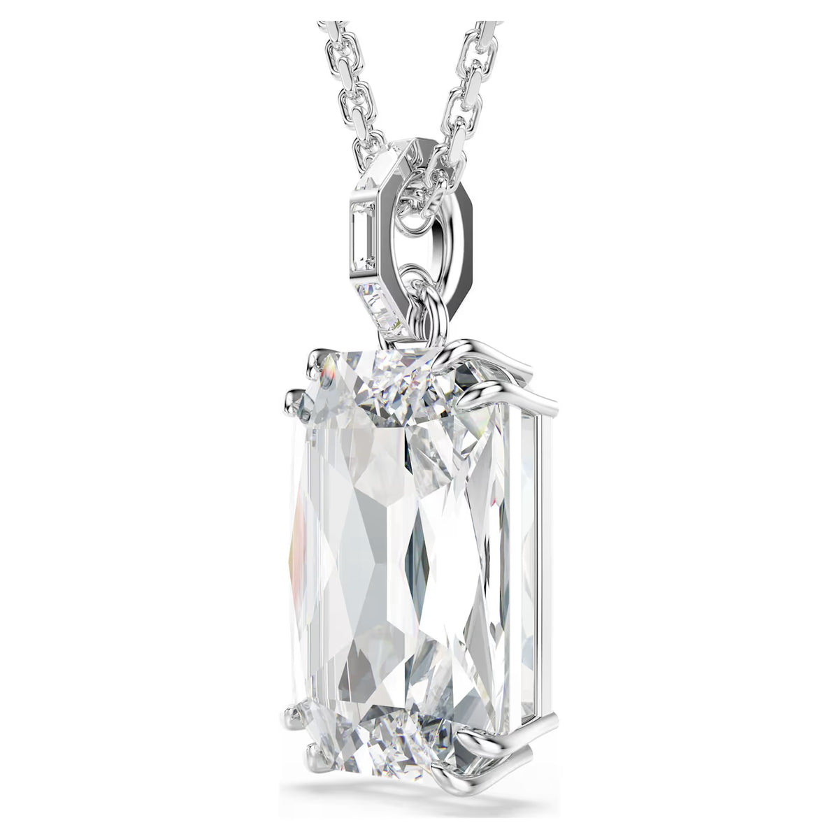 Swarovski Millenia pendant, Octagon cut, White, Rhodium plated 5725768