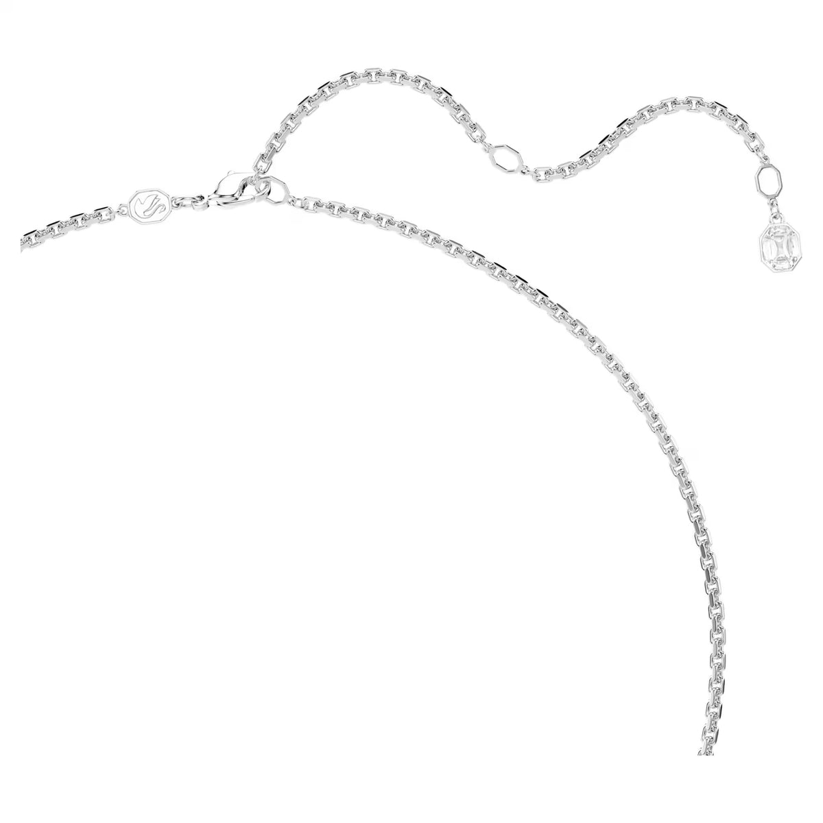 Swarovski Millenia pendant, Octagon cut, White, Rhodium plated 5725768