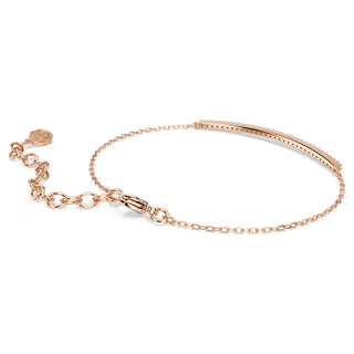 Swarovski Only bracelet, Round cut, Pink, 18K rose gold finish 5757999