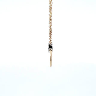 Colgante de diamantes de 0,05 quilates en oro amarillo y blanco de 14 quilates