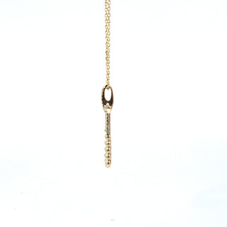 Colgante de diamantes de 0,08 quilates en oro amarillo de 14 quilates