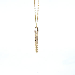 Colgante de diamantes de 0,08 quilates en oro amarillo de 14 quilates