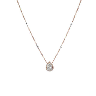 Colgante de diamantes de 0,33 quilates en oro rosa de 14 quilates