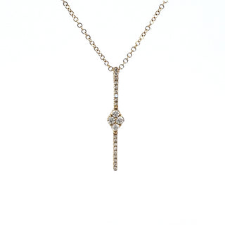 Colgante de diamantes de 0,14 quilates en oro amarillo de 14 quilates