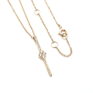 Colgante de diamantes de 0,14 quilates en oro amarillo de 14 quilates