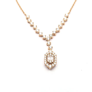Colgante de diamantes de 0,70 quilates en oro amarillo de 14 quilates