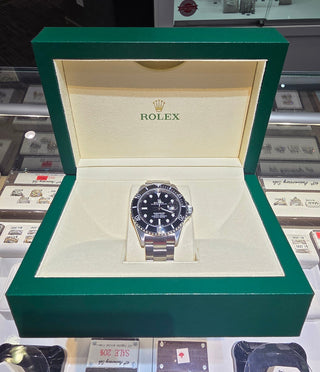 Rolex by Swiss Crown™ EE. UU. Reloj Oyster Submariner de acero de segunda mano con certificación independiente de Rolex de 40 mm y esfera negra 