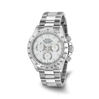 Rolex | Steel Daytona White Dial Watch - Independently Certified Swiss Crown™ USA Pre-owned