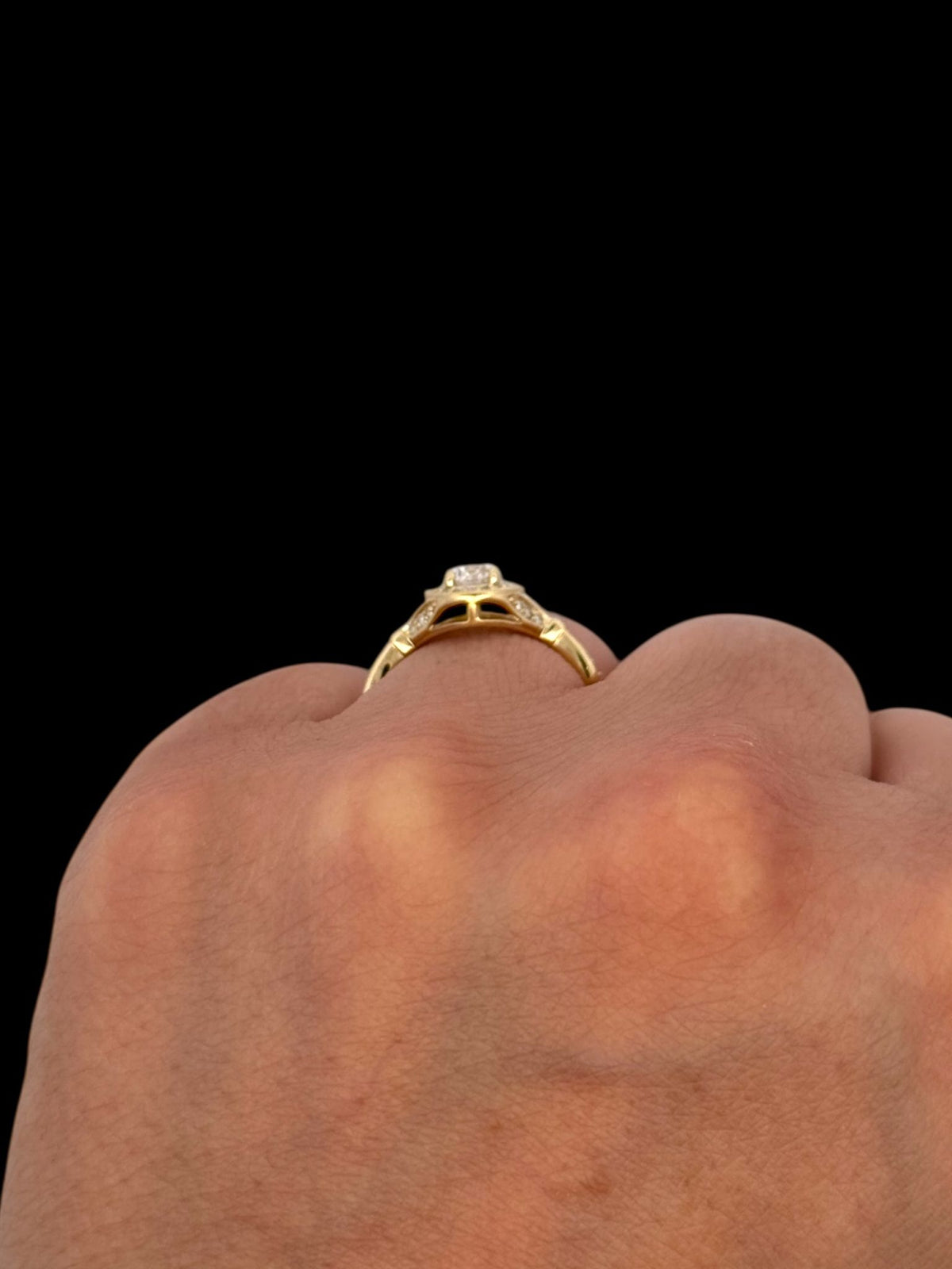 10K Yellow Gold 0.44 ct Canadian Diamond Ring
