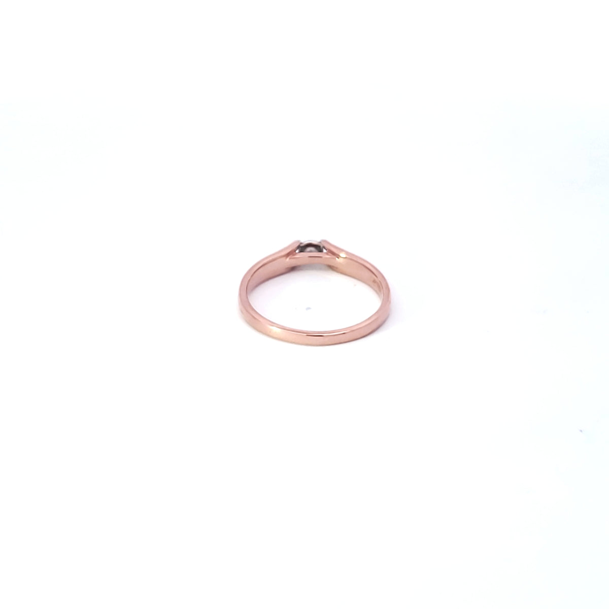 10K Rose Gold 0.10cttw Diamond Ring - Size 6.5