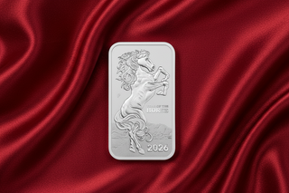 1 oz 2026 Lunar Year of the Horse Rectangular Silver Coin | Perth Mint - Shipping Immediately