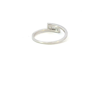 Anillo de diamantes de 0,22 quilates en oro blanco de 14 quilates