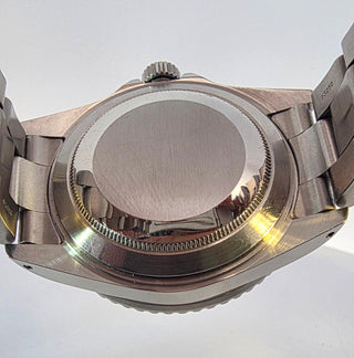 Rolex by Swiss Crown™ EE. UU. Reloj Oyster Submariner de acero de segunda mano con certificación independiente de Rolex de 40 mm y esfera negra 