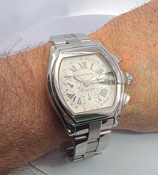 CARTIER | 42mm Roadster Chronograph Stainless Steel