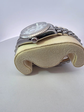 Rolex 36mm Datejust White Dial Fluted Bezel Jubilee Pre-owned Box and Appraisal