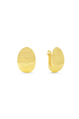 Hammered Hinged Stud Earrings