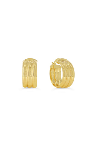 Triple Tube Hoop Earrings