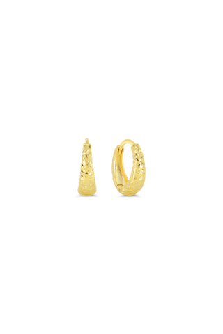 Textured Huggie Earrings