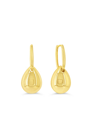 Dangling Drop Huggie Earrings
