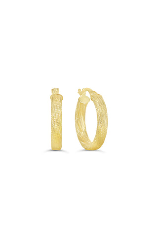 Textured Hoop Earrings