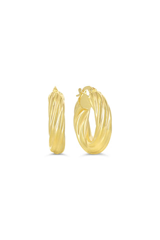 Twisted Hoop Earrings