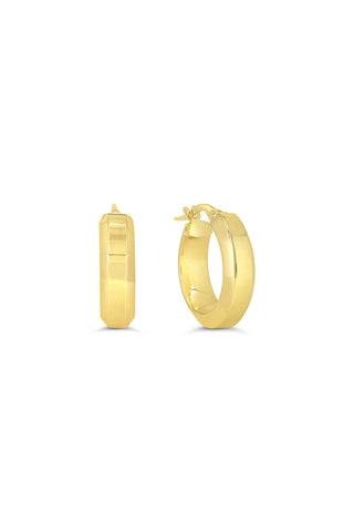 Squared Tube Hoop Earrings, Small