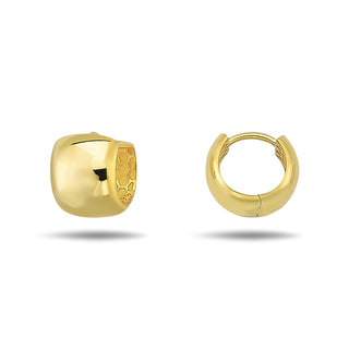 Chunky Huggie Earrings, Small