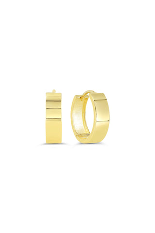 Wide Huggie Earrings, Large