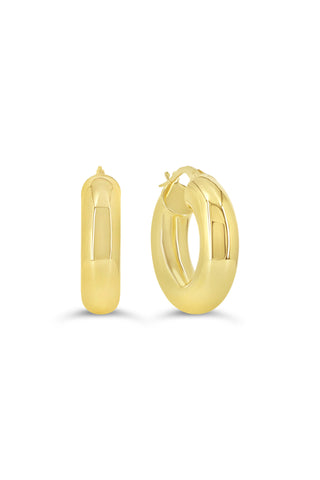 Chunky Hoop Earrings, 6MM