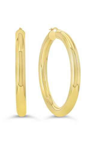 Chunky Hoop Earrings, 6MM