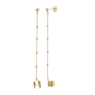 Single Stud And Cuff Gold Earring, Large - Single