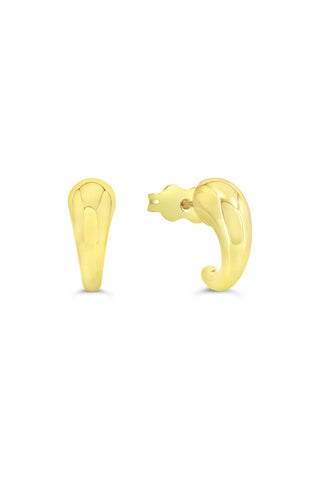 Half Moon Stud Earrings