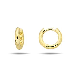 Round Huggie Earrings, Small