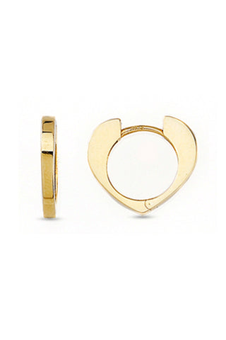 Heart Huggie Earrings