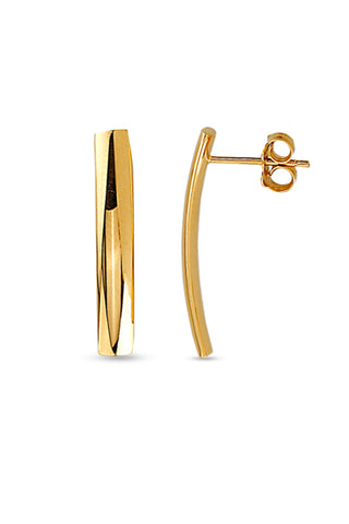 Vertical Bar Stud Earrings, Medium