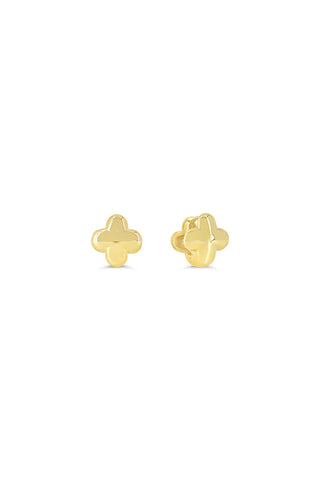 Chunky Flower Huggie Earrings