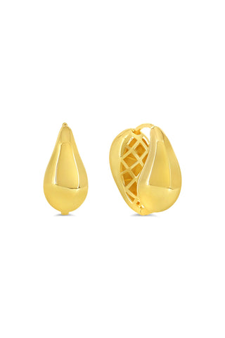 Chunky Twist Huggie Earrings