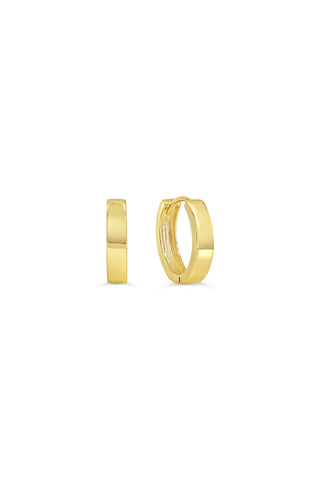 Polished Hinged Huggie Earrings