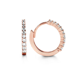 Round Huggie Earrings, Medium