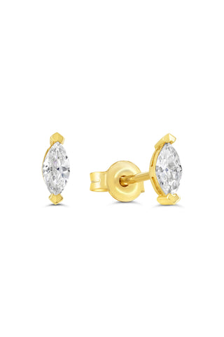 Marquise Cut Stud Earrings
