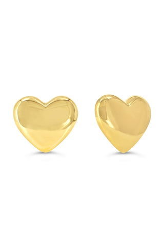 Bubble Heart Stud Earrings, Large