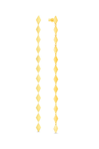 Kite Stud Long Earrings