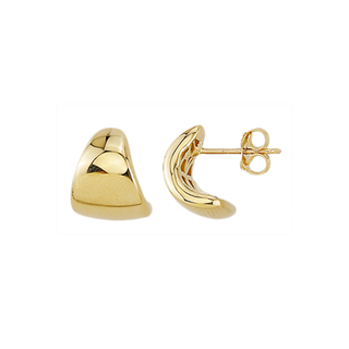 Graduated J-Hoop Stud Earrings