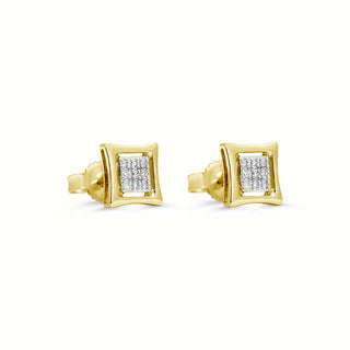 Essentials Pave Square Stud Earrings