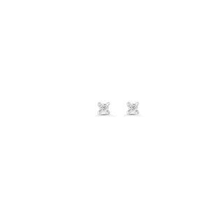 0.06CT Diamond Girl 4-Claw Studs - White Gold